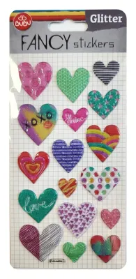 BU-BU DAMLA STICKERS GLITTER KALP 9X20 BUBU-PUS-6608