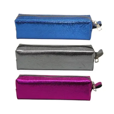 B&amp;D KALEM ÇANTASI METALİK SUNİ DERİ KÜÇÜK BOY BD-KCS251