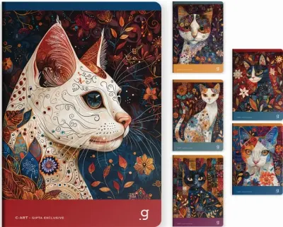 GIPTA DEFTER C.ART A4 DİKİŞLİ KARTON KAPAK 60 YP ÇİZGİLİ 7386