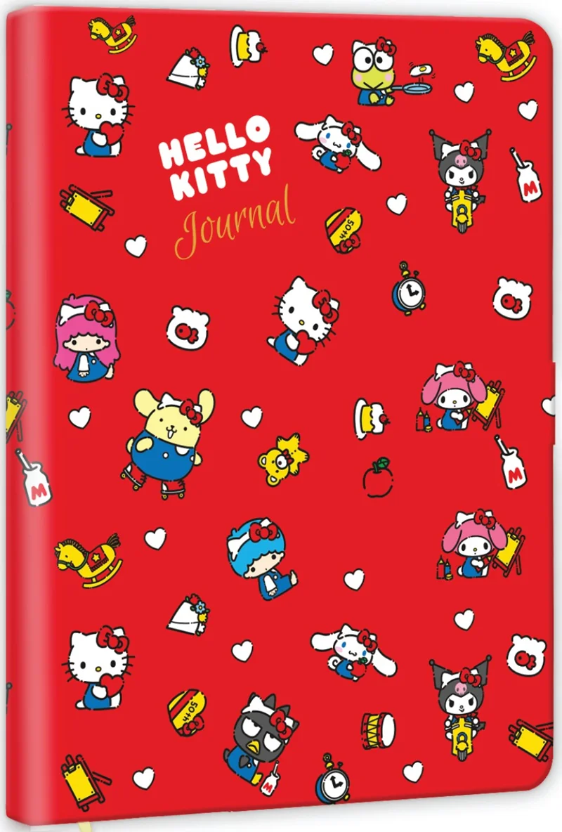 VJ DEFTER HELLO KİTTY SMYTH FLEXY ESNEK VEGAN DERİ KAPAKLI 13X18 CM 80 GR 80 YP.ÇİZGİLİ 525-1931