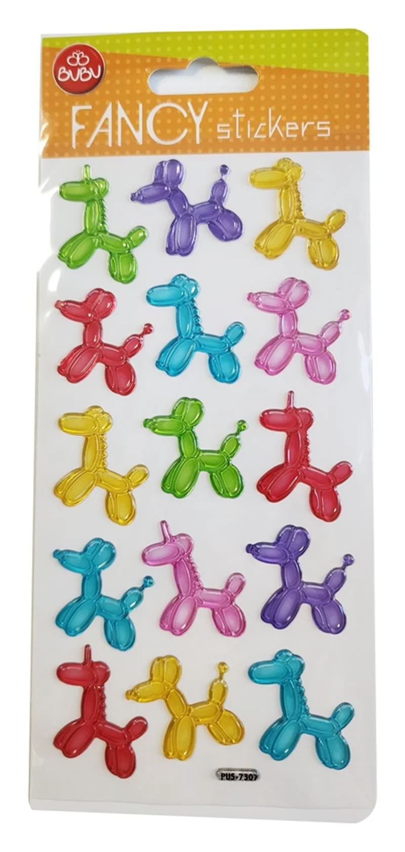 BU-BU DAMLA STICKERS FUNCY KÖPEKLER 9X20 BUBU-PUS-7307