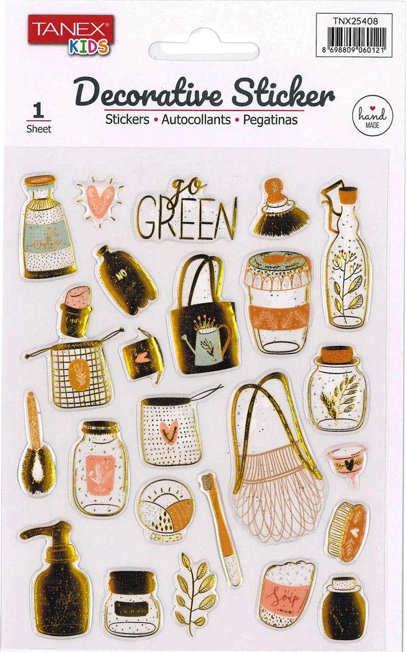 TANEX TNX-25408 DECORATİVE STICKER 5 AD. TNX2540805