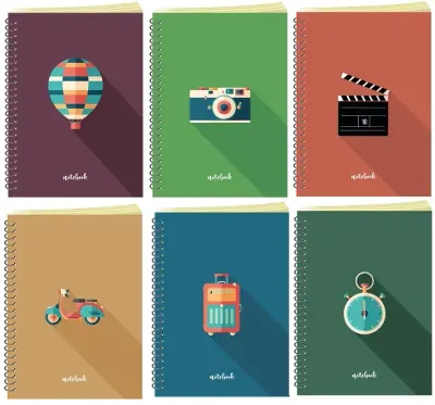 LİLAMOR DEFTER MİNİMAL ICON SPR.S.KPK. KARELİ 16X22 12'Lİ (6 ASS.) LLM-DF1622-IS03