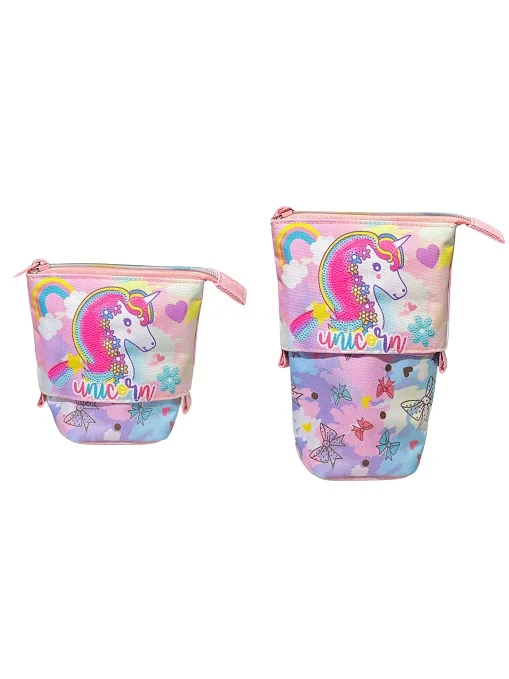 DREAM VEST KALEM ÇANTASI ÇİÇEKLİ UNICORN AYARLANABİLİR (U2059) VST-KCS0021