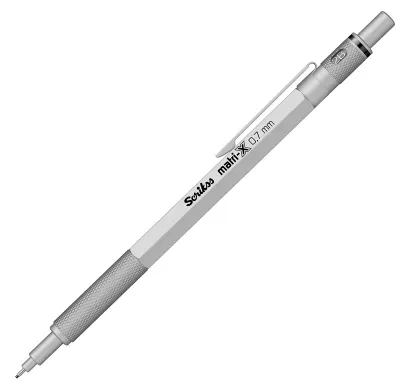 SCRIKSS OFFICE VERSATİL KALEM MATRI-X 0.7 ŞEFFAF AMBALAJ AÇIK GRİ