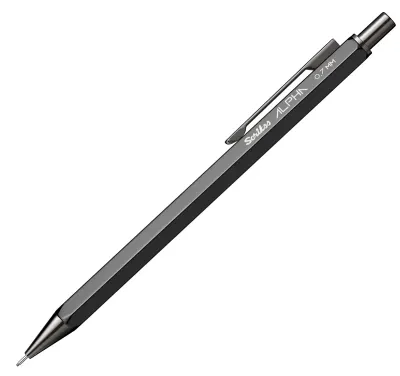 SCRIKSS OFFICE VERSATİL KALEM ALPHA 0.7 ŞEFFAF AMBALAJ SİYAH