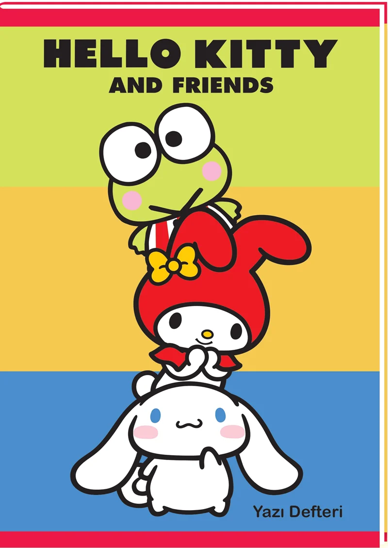 KESKİN GÜZEL YAZI DEFTERİ HELLO KITTY AND FRIENDS A5 40 YP 280100-13