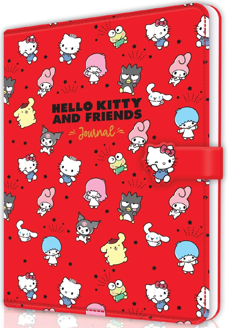 VJ GÜNLÜK HELLO KİTTY VE ARKADAŞLARI VEGAN DERİ MIKNATISLI 13X18 CM 100 GR. 224 SAYFA. 525-2028