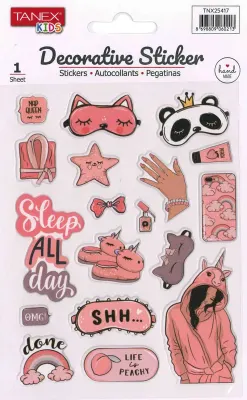 TANEX TNX-25417 DECORATİVE STICKER 5 AD. TNX2541705