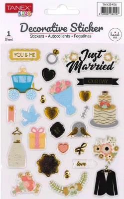 TANEX TNX-25406 DECORATİVE STICKER 5 AD. TNX2540605
