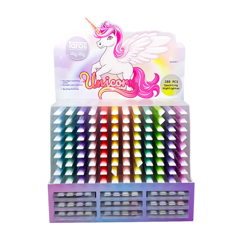 UNICK COLOR FOSFORLU KALEM UNICORN SİMLİ 8052