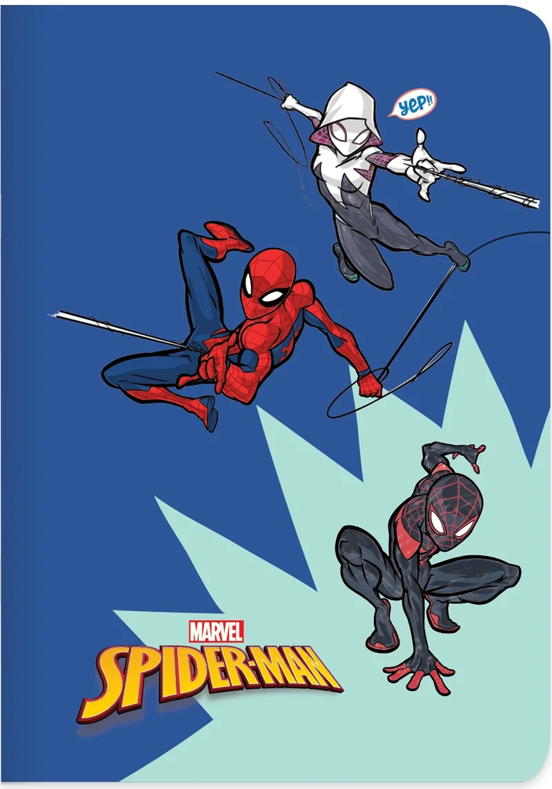 KESKİN DEFTER STİCKERLİ SPIDERMAN 18.5x26 TEL DİKİŞLİ 40 YP ÇİZGİLİ 381851-06