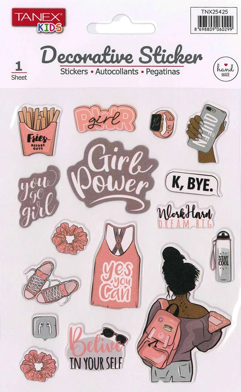 TANEX TNX-25425 DECORATİVE STICKER 5 AD. TNX2542505