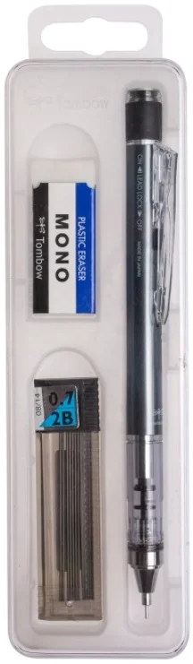 TOMBOW VERSATİL KALEM MONO GRAPH OKUL SETİ 0.7 GÜMÜŞ KUTULU