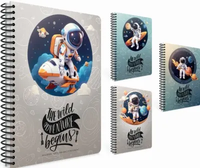 GIPTA DEFTER WILDBOOK A4 SPİRALLİ PP KAPAK 80 YP KARELİ 7550