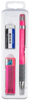 TOMBOW VERSATİL KALEM SH-300 GRIP OKUL SETİ 0.7 NEON PEMBE KUTULU T-SH-GR82 R7.K3