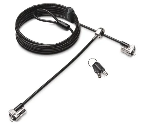 KENSINGTON LAPTOP KİLİDİ MICROSAVER 2.0 ANAHTARLI İKİZ GÜMÜŞ K65048WW