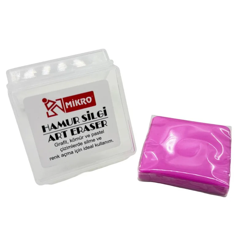 MİKRO SİLGİ RENKLİ HAMUR 20 Lİ PASTEL PVC KUTULU HS22