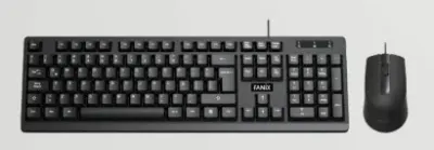 FANIX MOUSE + KLAVYE SET KABLOLU SİYAH KEY-T 15