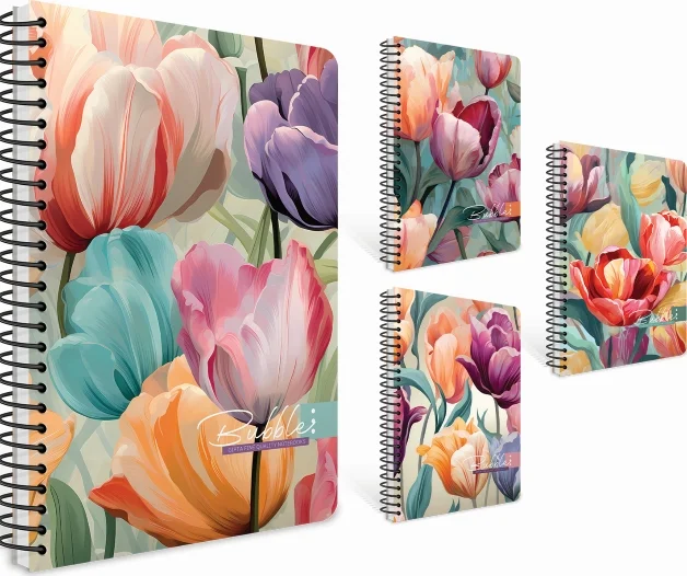 GIPTA DEFTER BUBBLE BOOK 17x24 SPİRALLİ SERT KAPAK 100 YP KARELİ 7428