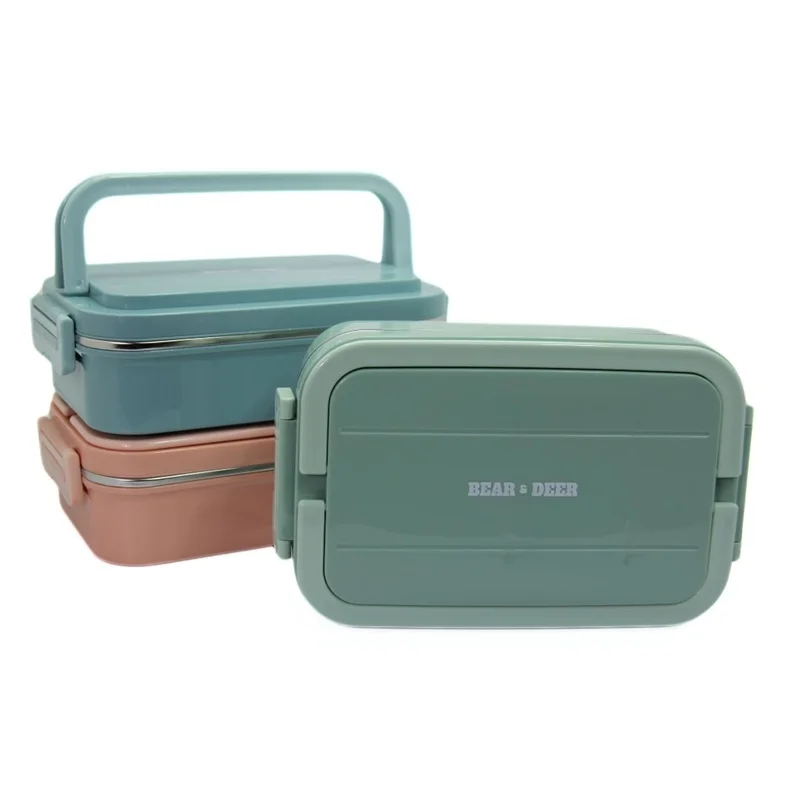 B&amp;D TEK KATLI İKİ BÖLMELİ ÇELİK BESLENME KABI 3 RENK (1131) BD-BES003