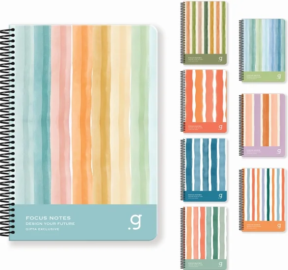 GIPTA DEFTER FOCUS 17x24 SPİRALLİ SERT KAPAK 100 YP ÇİZGİLİ 7343