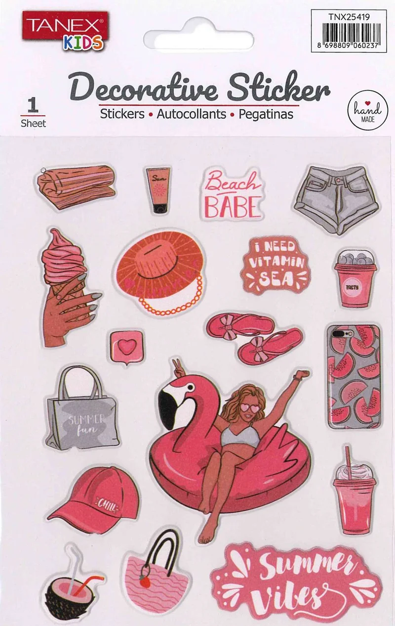 TANEX TNX-25419 DECORATİVE STICKER 5 AD. TNX2541905