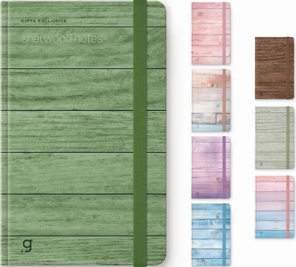 GIPTA DEFTER SHERWOOD 13x21 DİKİŞLİ SERT KAPAK 96 YP ÇİZGİLİ-DÜZ 7371