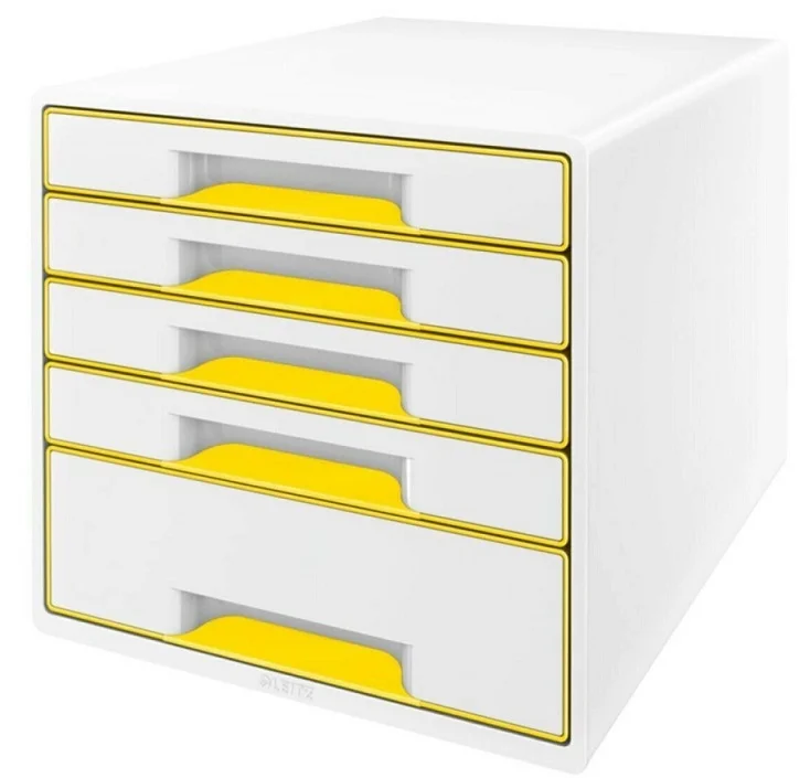 LEITZ EVRAK RAFI WOW 5 ÇEKMECE L-5214 SARI