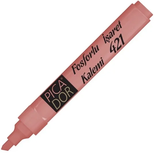 PICADOR FOSFORLU KALEM 421 PASTEL TURUNCU KX083