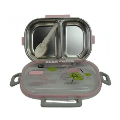 B&amp;D TEK KATLI İKİ BÖLMELİ ÇELİK BESLENME KABI 3 RENK (JY-LB82009) BD-BES007
