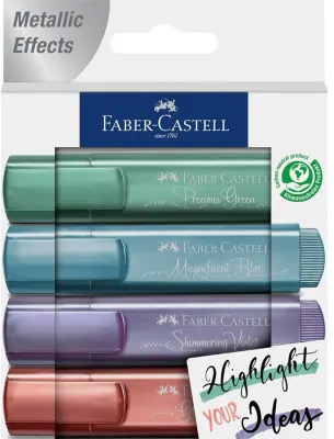 FABER FOSFORLU KALEM SET 46 METALİK RENK 4 LÜ 154624