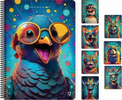 GIPTA DEFTER SMILE A4 SPİRALLİ PP KAPAK 80 YP ÇİZGİLİ 7685