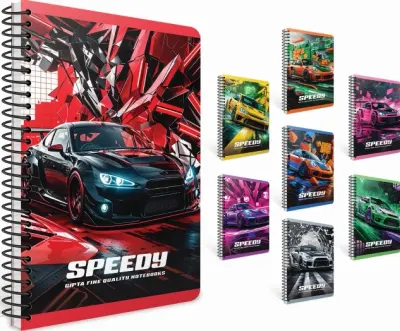 GIPTA DEFTER SPEEDY A4 SPİRALLİ PP KAPAK 80 YP KARELİ 7561