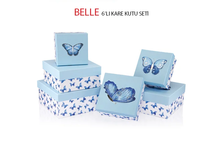 GIPTA KUTU SETİ BELLE 6 LI KARE BX27970