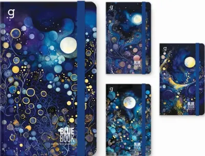 GIPTA DEFTER BLUE BOOK 17x24 DİKİŞLİ SERT KAPAK 96 YP ÇİZGİLİ-DÜZ 7413