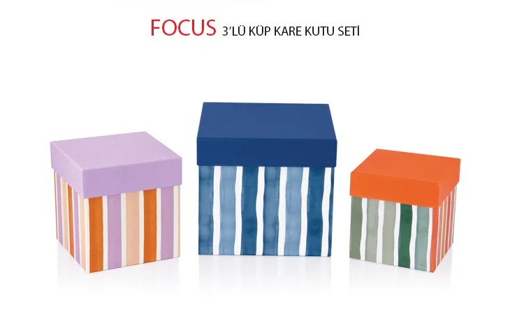 GIPTA KUTU SETİ FOCUS 3 LÜ KÜP KARE BX28550