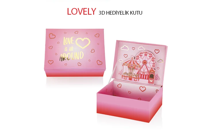 GIPTA KUTU SETİ 3D LOVELY HEDİYELİK BX28860
