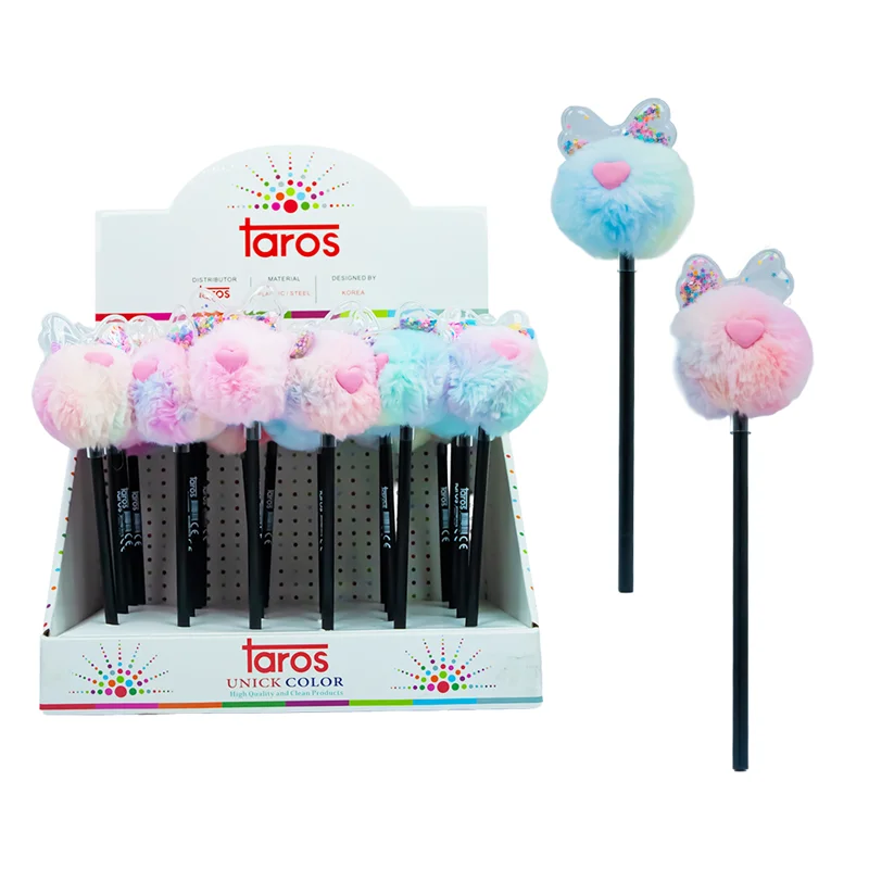 UNICK COLOR KURŞUN KALEM PULLU FİYONKLU PON PON 8413
