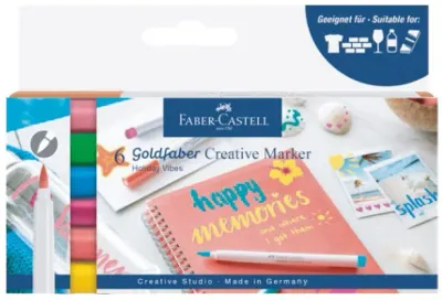 FABER GOLDFABER CREATİVE MARKÖR 1.5 HOLİDAY VİBES 6 LI 161013