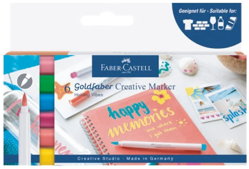 FABER GOLDFABER CREATİVE MARKÖR 1.5 HOLİDAY VİBES 6 LI 161013