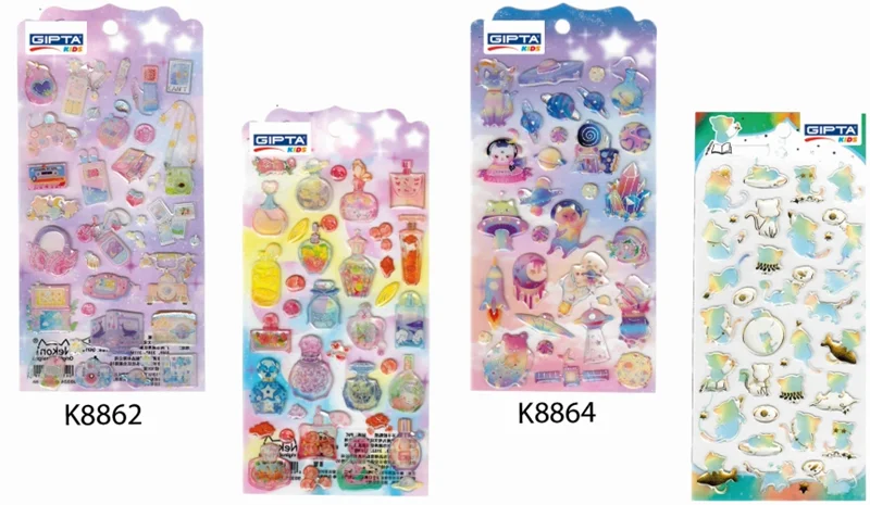 GIPTA STICKER BRIGHT WORLD 9x20 CM ART 7 K8865