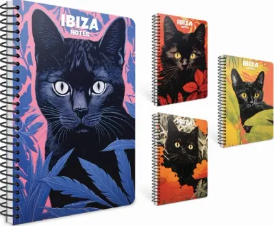 GIPTA DEFTER IBIZA NOTES A4 SPİRALLİ KARTON KAPAK 80 YP ÇİZGİLİ 7665