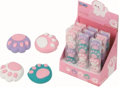 GIPTA SİLGİ CATS PAW 4 LÜ PET 12 Lİ STAND K2378