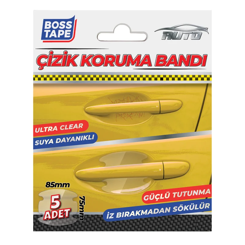 BOSS TAPE ÖZEL BANT AUTO ÇİZİK KORUMA BANDI 85x75 MM 5 ADET BLS. BT-09015