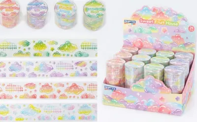 GIPTA STICKER BANT DECORATION 4.8 CM x 1.75 MT 4 TASARIM MIX K8908