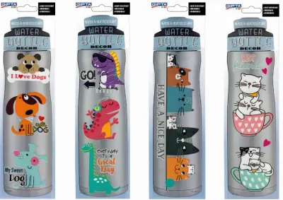 GIPTA STICKER BOTTLE DECOR 4 MIX 12.5x23.5 CM ART 1 K8969