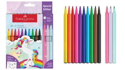 FABER KEÇELİ KALEM UNICORN 10+3 554213