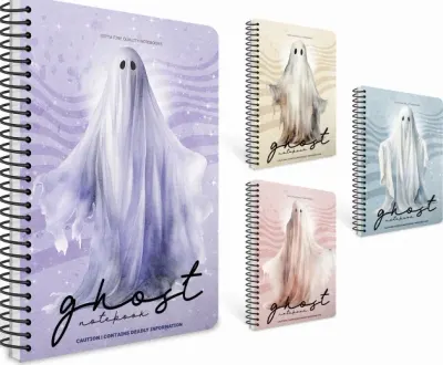 GIPTA DEFTER GHOST NOTES A4 SPİRALLİ PP KAPAK 80 YP KARELİ 7729