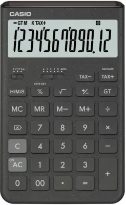 CASIO HESAP MAKİNESİ MASAÜSTÜ JT-200T-GY-W-DP 12 HANE